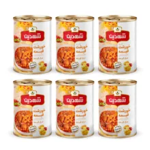 کنسرو خورشت قیمه و سیب زمینی با سویا شهدین - 370 گرم بسته 6 عددی
