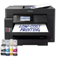 پرینتر جوهر افشان چندکاره رنگی اپسون مدل EcoTank L15150 با اتصال باسیم و بی‌سیم سایز چاپ A3+ با قابلیت چاپ دو رو