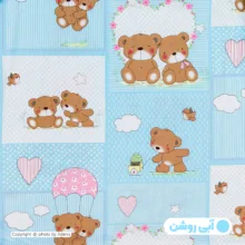 روبالشی آدنو مدل خرسی کد FI111 سایز 70x50 سانتی متر بسته 2 عددی