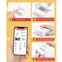 پرینتر لیبل زن حرارتی فومیمو مدل T02-WH