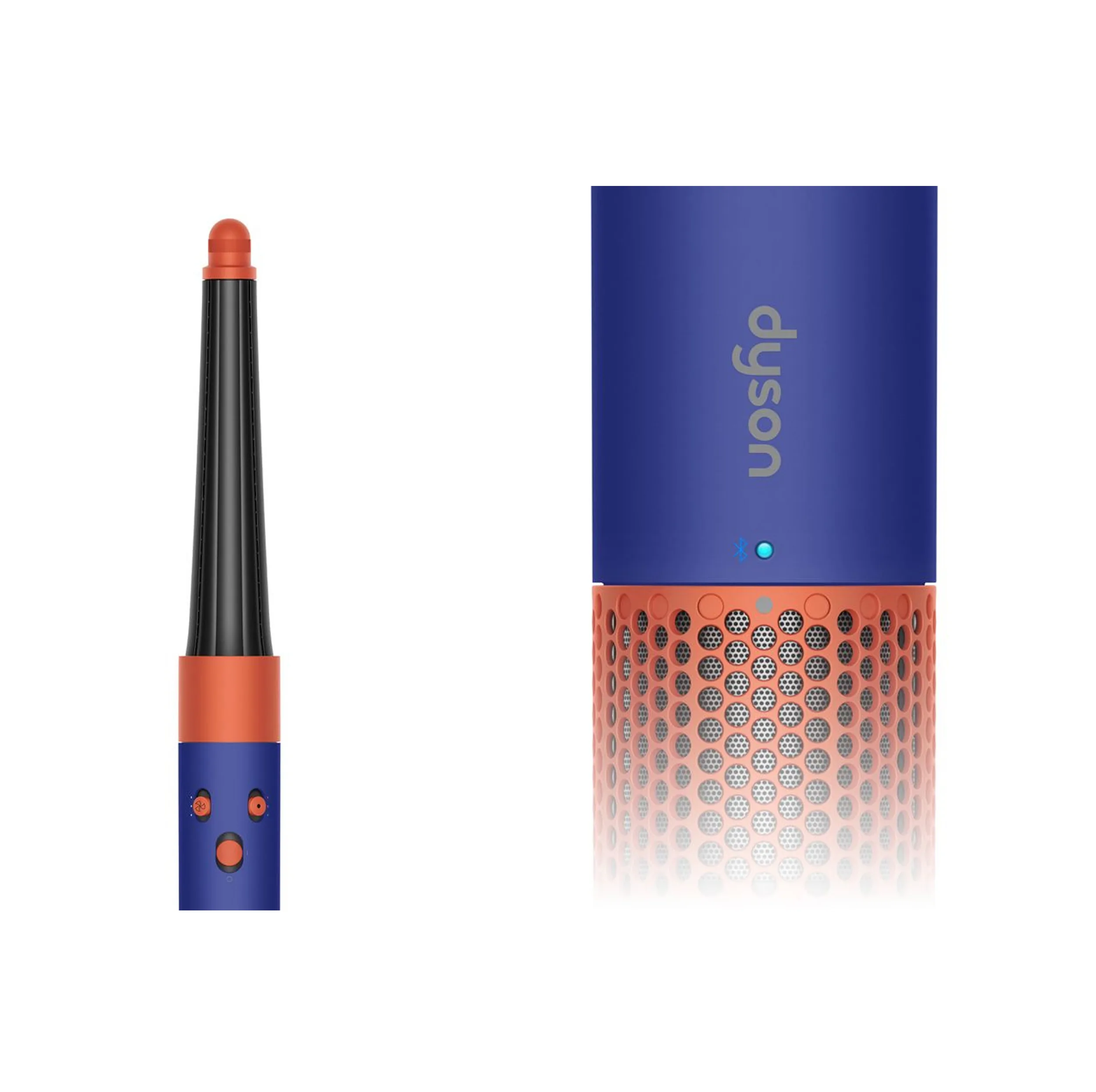 سشوار برسدار حالتدهنده 1300 وات دایسون مدل Airwrap id HS08 Straight+Wavy، موتور BLDC، وزن 630 گرم، دارای سری شانهدار، سری برسدار گرد پهن، کیف نگهدارنده، خشککن ملایم، متمرکزکننده باریک، متمرکزکننده پهن با ویژگی فرکنندگی، صافکنندگی، حجمدهندگی