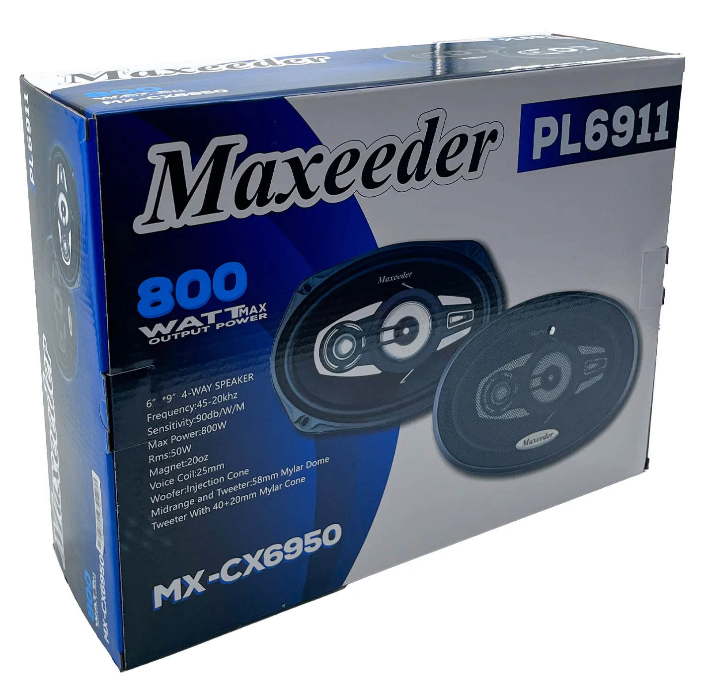 اسپیکر پشت خودرو مکسیدر مدل PL-6911 سایز 6x9 اینچ بسته دو عددی