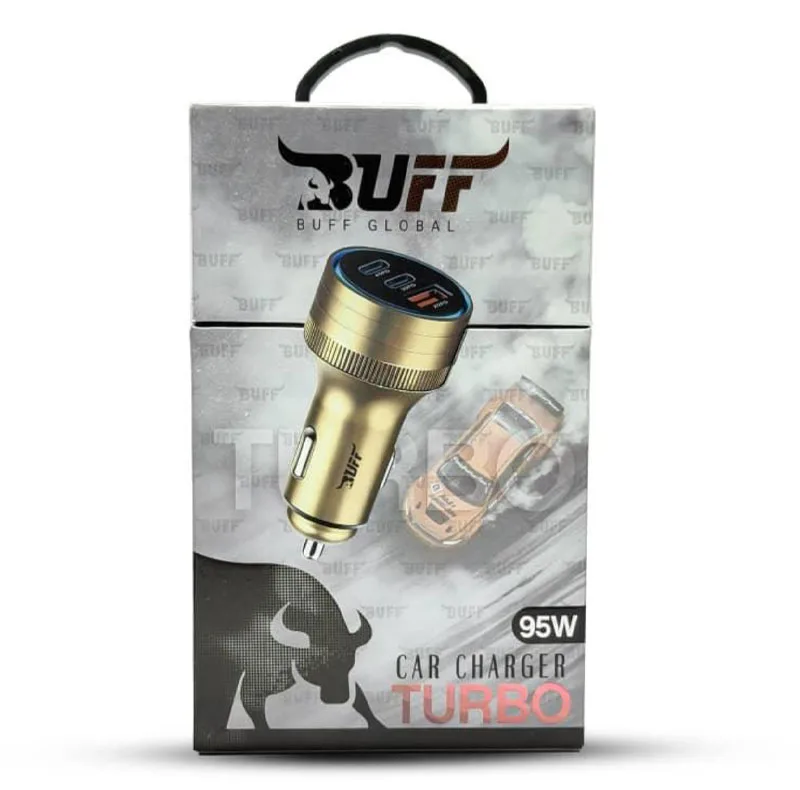 شارژر فندکی 45 وات 3 پورت بوف گلوبال مدل TURBO