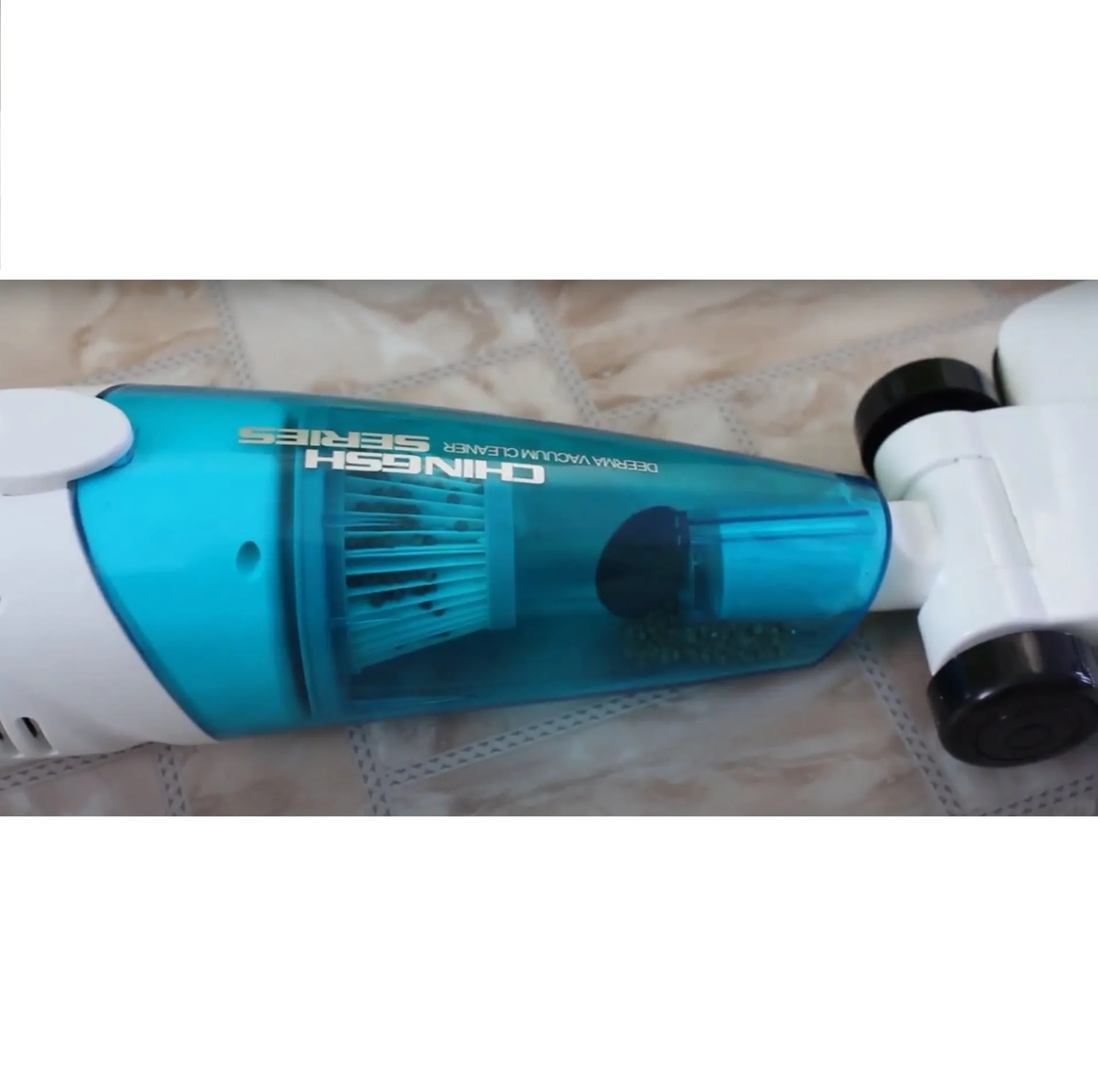 جارو شارژی عصایی درما مدل DX118C با موتور 600 وات، ظرفیت مخزن 1.2 لیتری، مکش 16000 پاسکال، فیلتر قابل شستشو، طراحی ارگونومیک، قابلیت استفاده 2 در 1 و سرهای چندکاره برای سطوح مختلف
