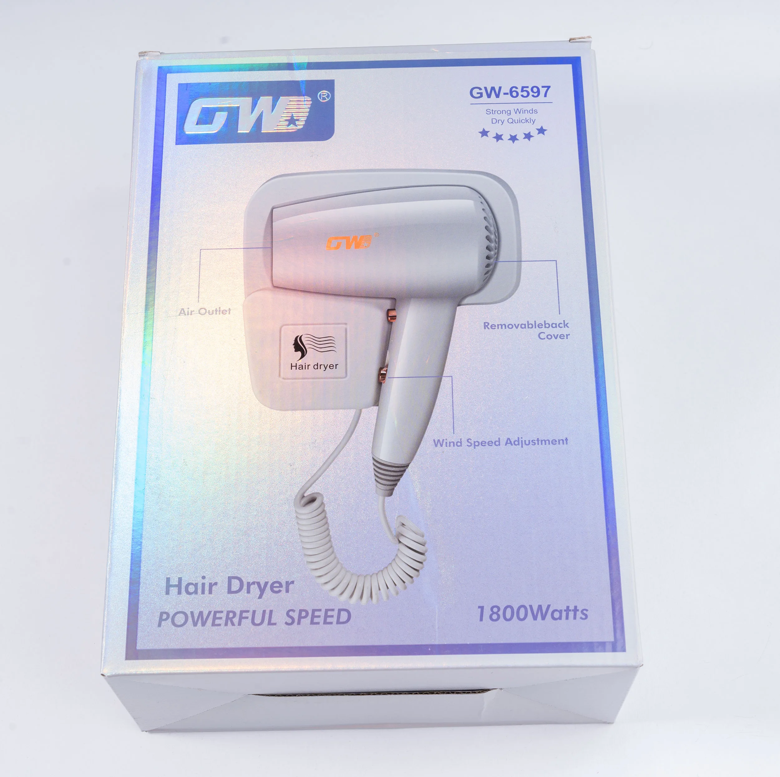 سشوار دیواری جی دبلیو مدل GW-6597