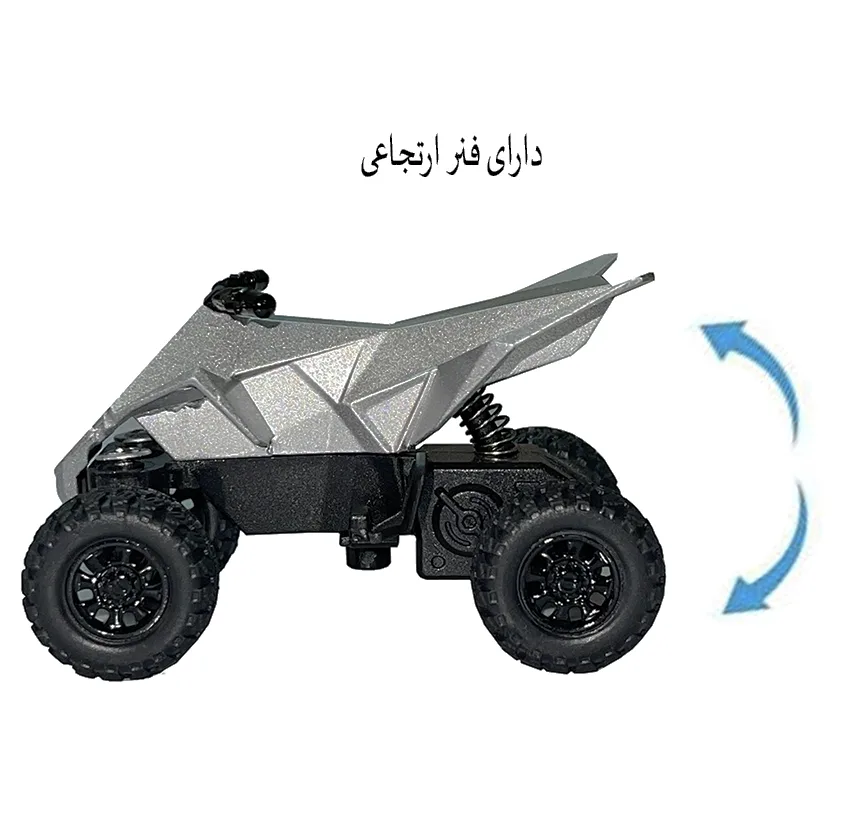 ماشین بازی مدل تسلا طرح موتور چهار چرخ دار مجموعه 2 عددی