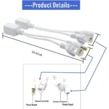 آداپتور POE مدل RJ45 بسته 8 عددی