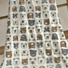 پتو مسافرتی 1 نفره مدل کله خرسی سایز 200x160 سانتی‌متر