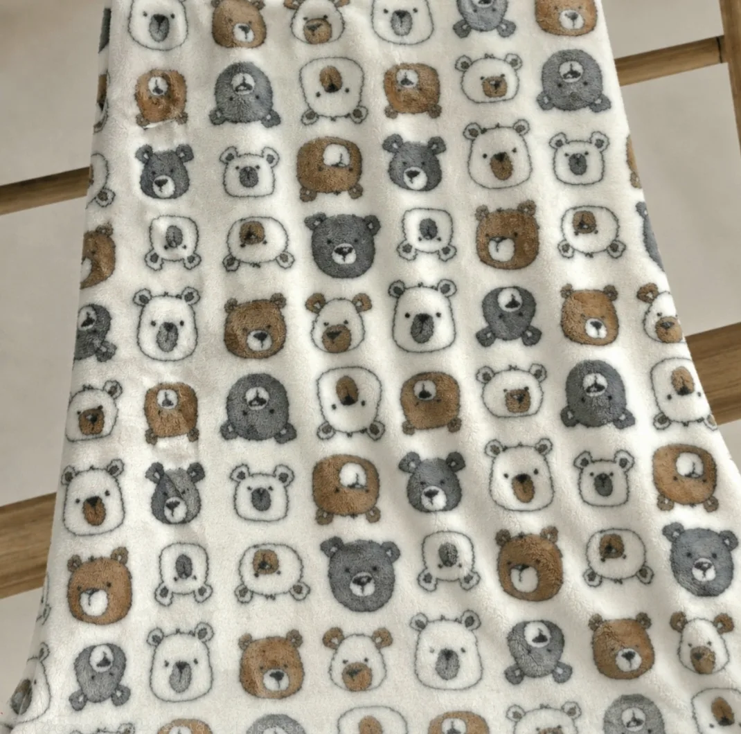 پتو مسافرتی 1 نفره مدل کله خرسی سایز 200x160 سانتی‌متر
