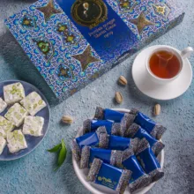 گز لقمه ای 35 درصد پسته گز شیرین - 400 گرم