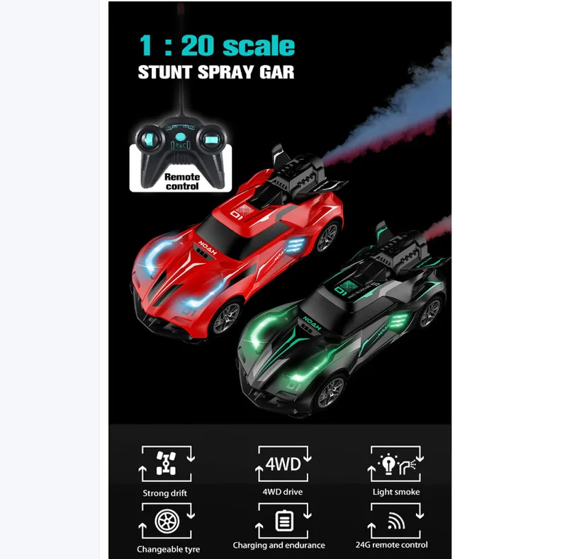 ماشین بازی کنترلی مسابقه‌ای مدل دودزا شارژی KMRC کد Dudza model racing control game machine K660-3A scale1:20 با حرکت چهار جهته، چراغ‌دار و مقیاس 1:20