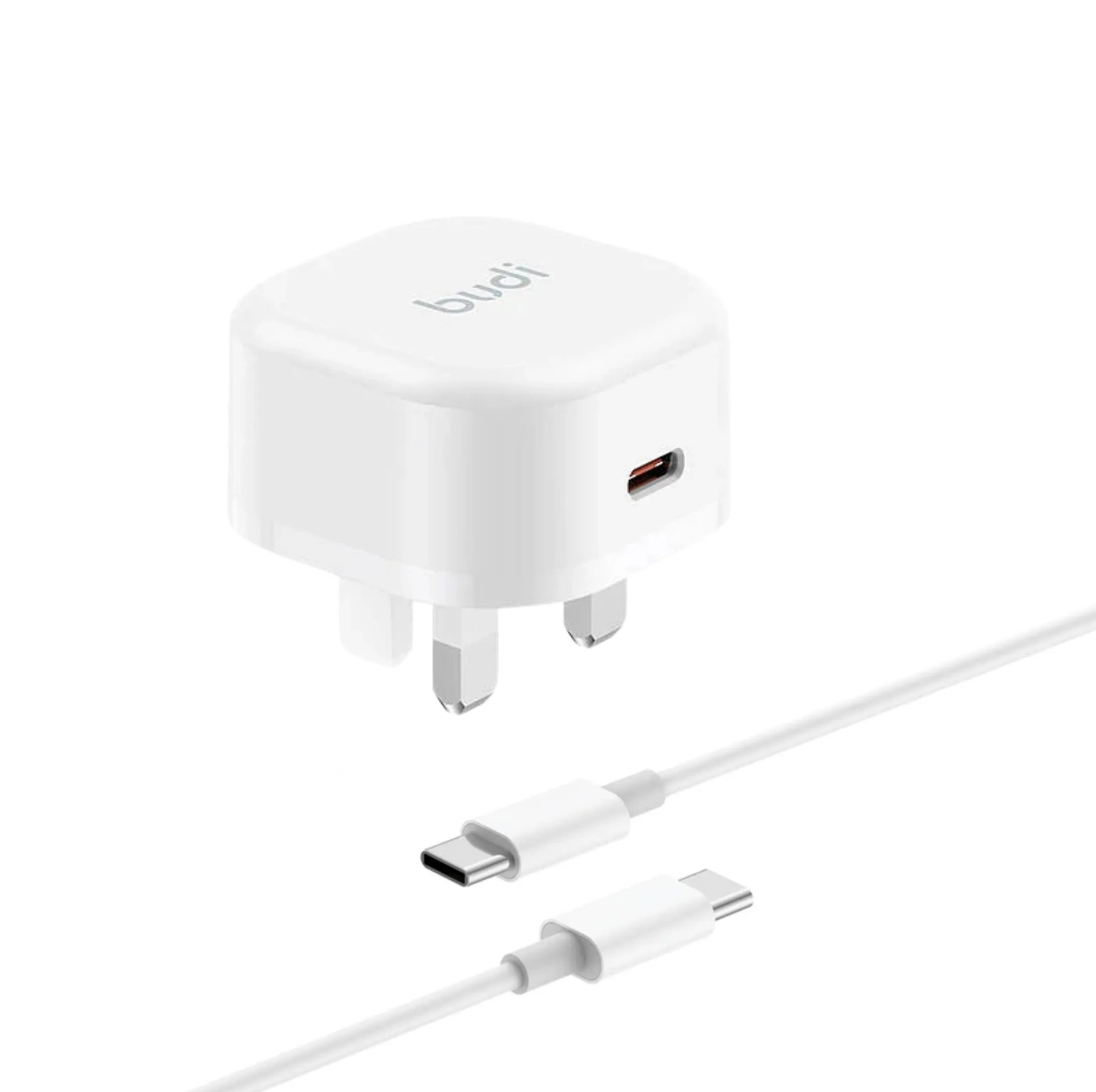 شارژر دیواری 20 وات بودی مدل AC361UTTWS به همراه کابل تبدیل USB-C