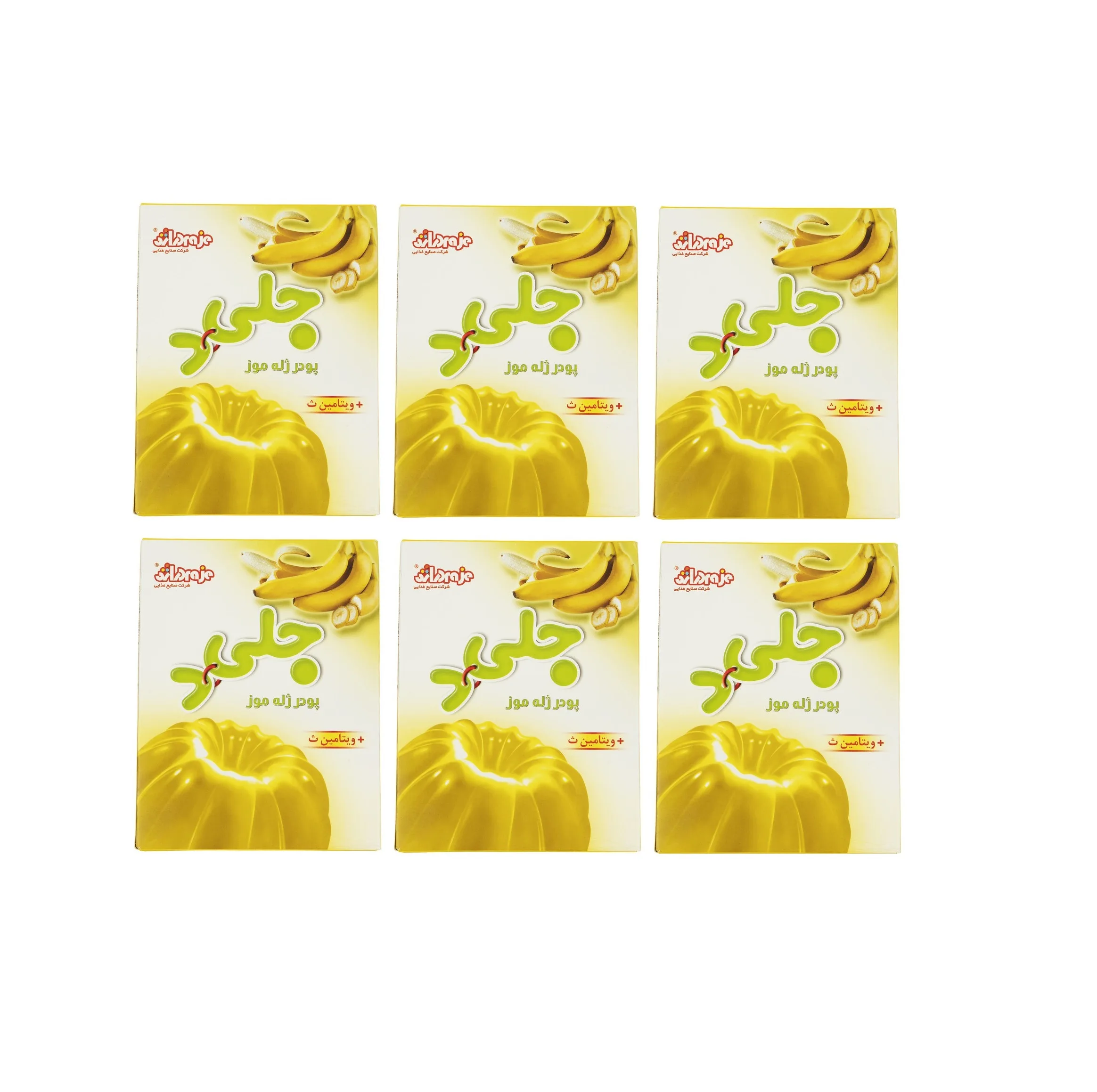 پودر ژله موز جلید دراژه - 100 گرم بسته 6 عددی