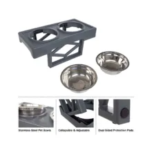 ظرف آب و غذای سگ مدل Dual Elevated Feeding Bowls