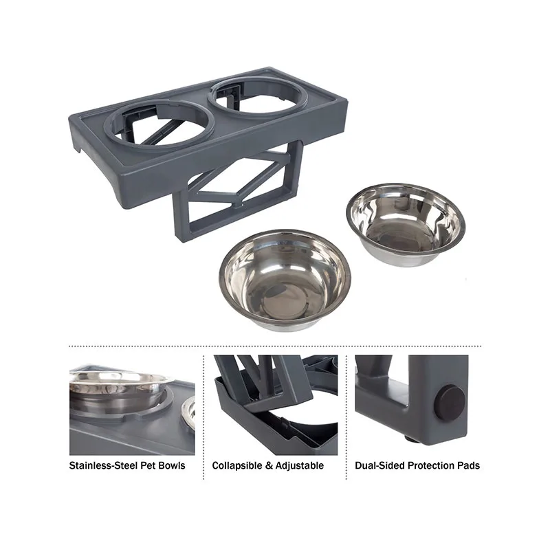 ظرف آب و غذای سگ مدل Dual Elevated Feeding Bowls