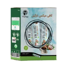 کافی میکس با طعم نارگیل بدون شکر و شیرین شده استویا پپتینا بسته 10 عددی