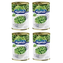 کنسرو نخود سبز شامینه – 350 گرم بسته 4 عددی