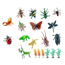 فیگور مدل حشرات طرح Wild Insects مجموعه 20 عددی