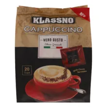 کاپوچینو با پودر شکلات وروگوستو کلاسنو – 25 گرم بسته 20 عددی