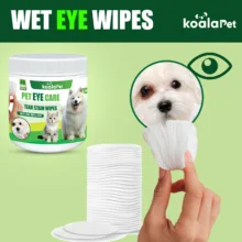 دستمال مرطوب و سواب مرطوب سگ و گربه مخصوص اطراف چشم کوالاپت مدل EYE02 بسته دو عددی