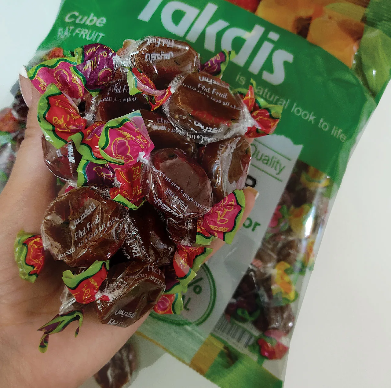 تافی ترش میوه ای تاکدیس - 1000 گرم