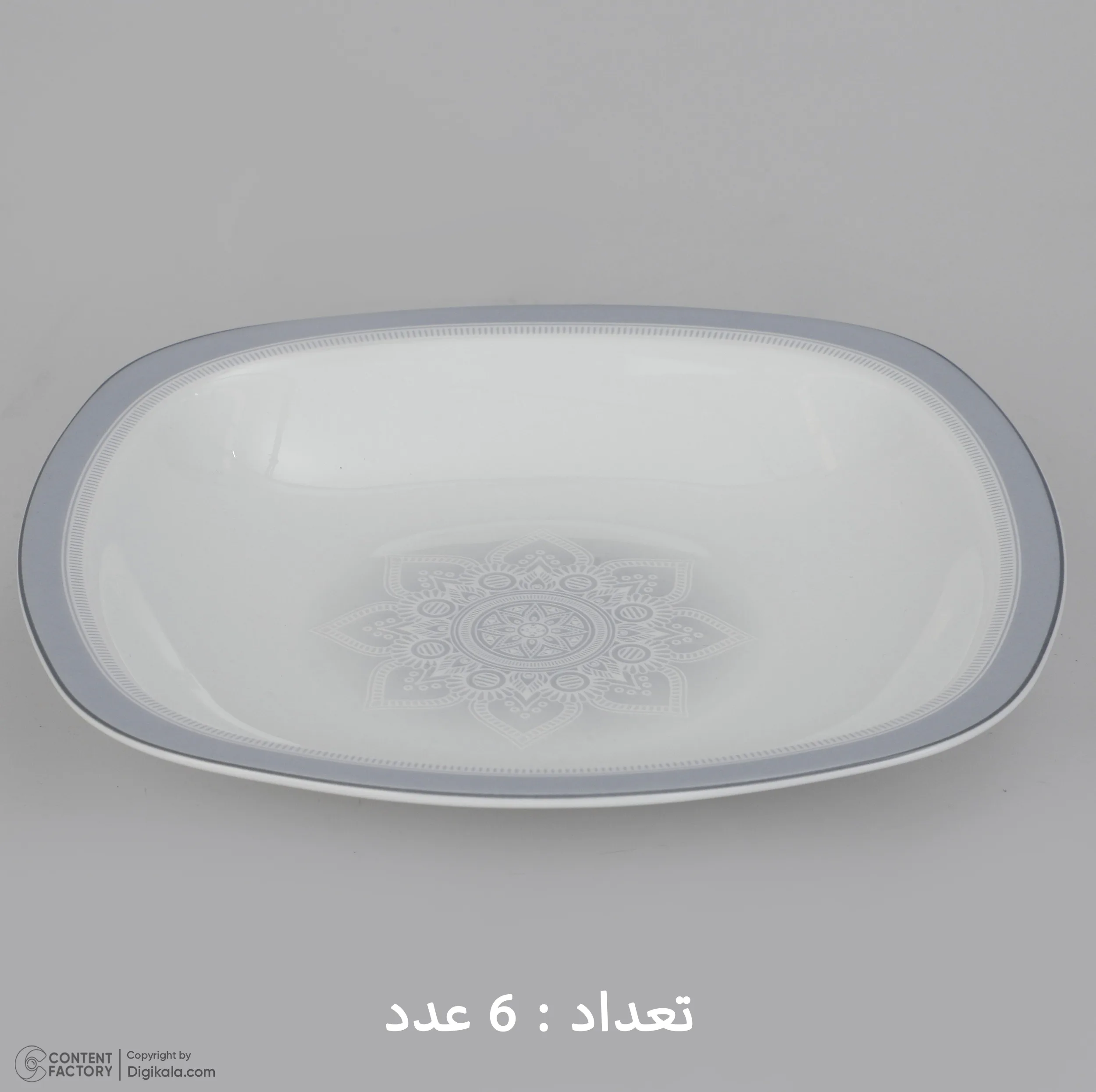 سرویس غذاخوری 27 پارچه چینی زرین ایران سری کواترو مدل ادلین درجه عالی