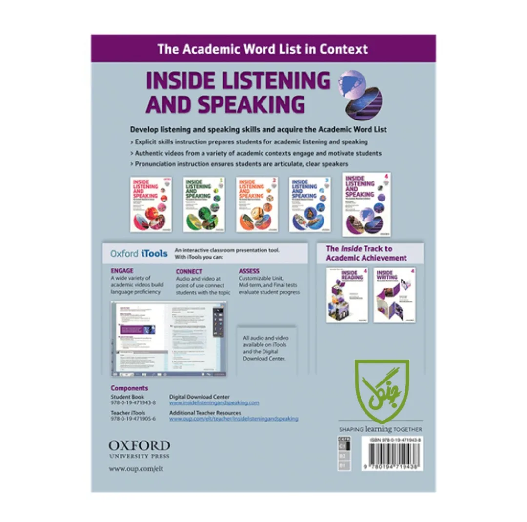 کتاب Inside Listening and Speaking اثر Karen Hamilton انتشارات جنگل 5 جلدی