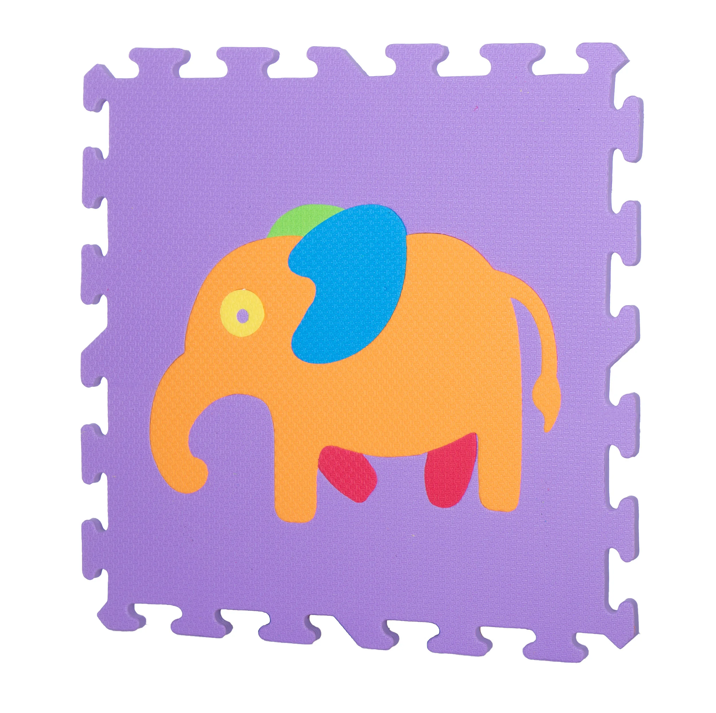 کفپوش تاتامی بافوم طرح حیوانات مدل A01 بسته 9 عددی
