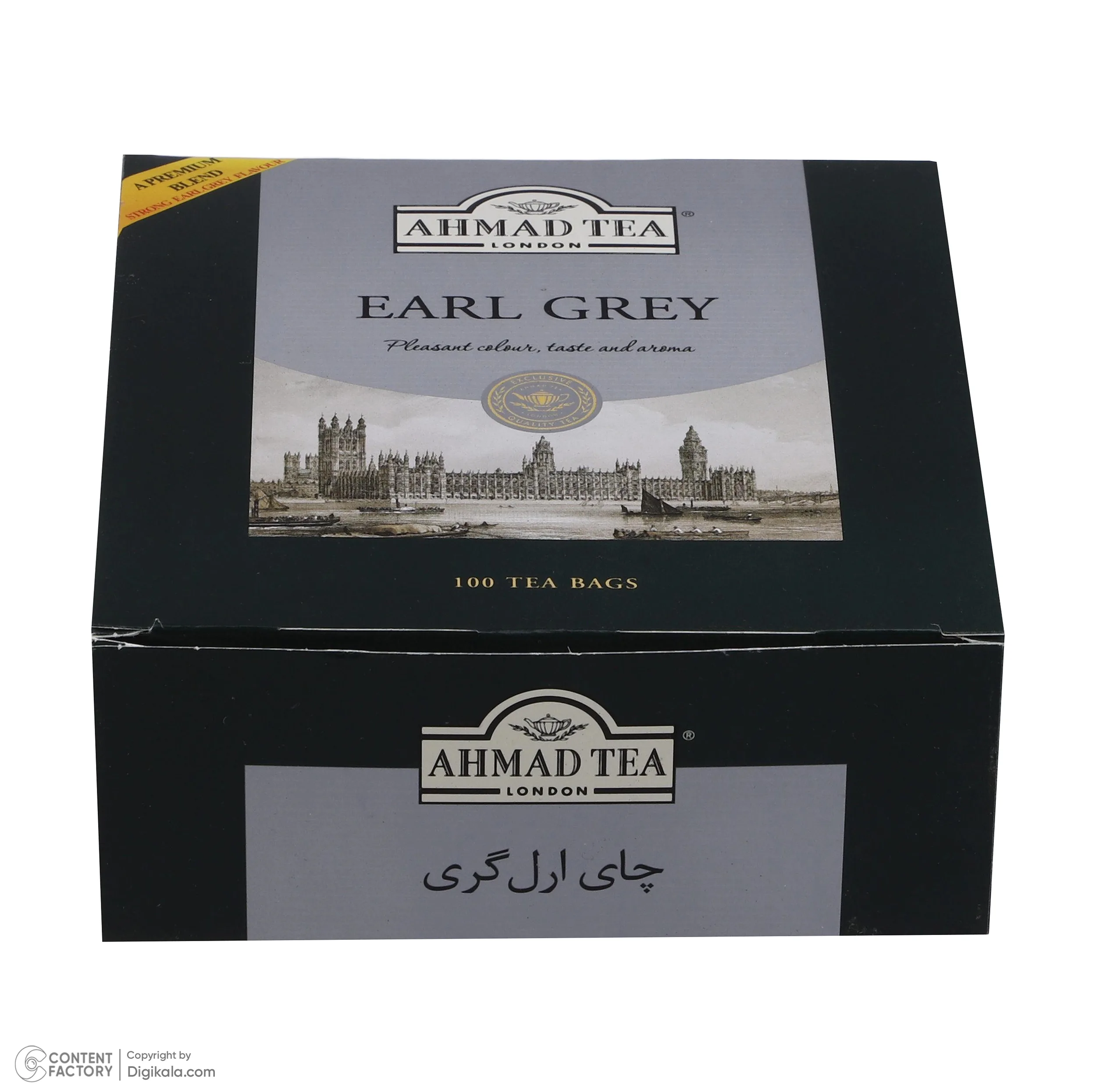چای کیسه ای Earl Gray احمد بسته 100 عددی