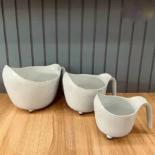 آبکش لیمون مدل دسته دار کد DH1330 مجموعه 3 عددی