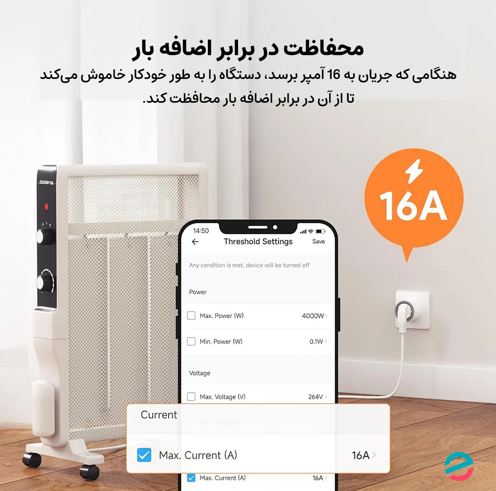 پریز برق هوشمند سونوف مدل S60TPF