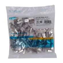 سوکت شبکه CAT6E امپ مدل JN26E بسته 100 عددی