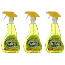 اسپری شیشه پاک کن اکتیو مدل گل حجم 500 میلی لیتر بسته 3 عددی
