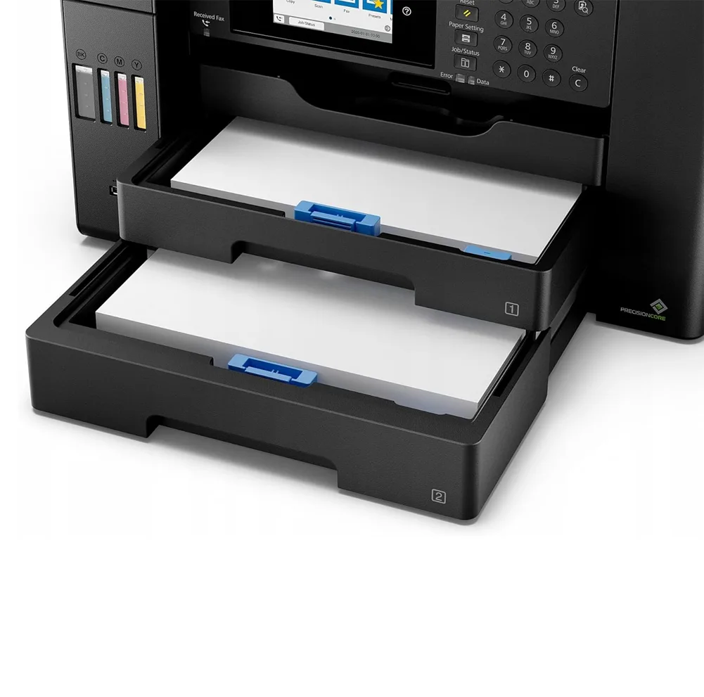 پرینتر جوهر افشان چندکاره رنگی اپسون مدل EcoTank L15150 با اتصال باسیم و بی‌سیم سایز چاپ A3+ با قابلیت چاپ دو رو