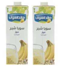 شیر سویا موز غیر لبنی مانداسوی – 1000 میلی لیتر بسته 2 عددی