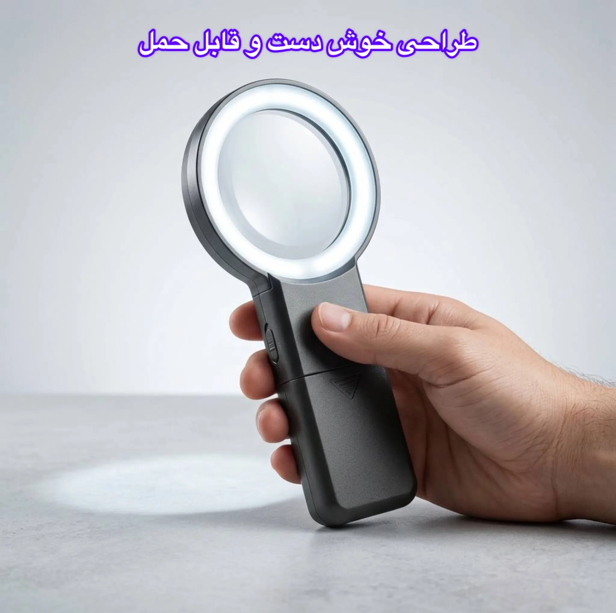 ذره بین مدل چراغ دار کد 80Mm