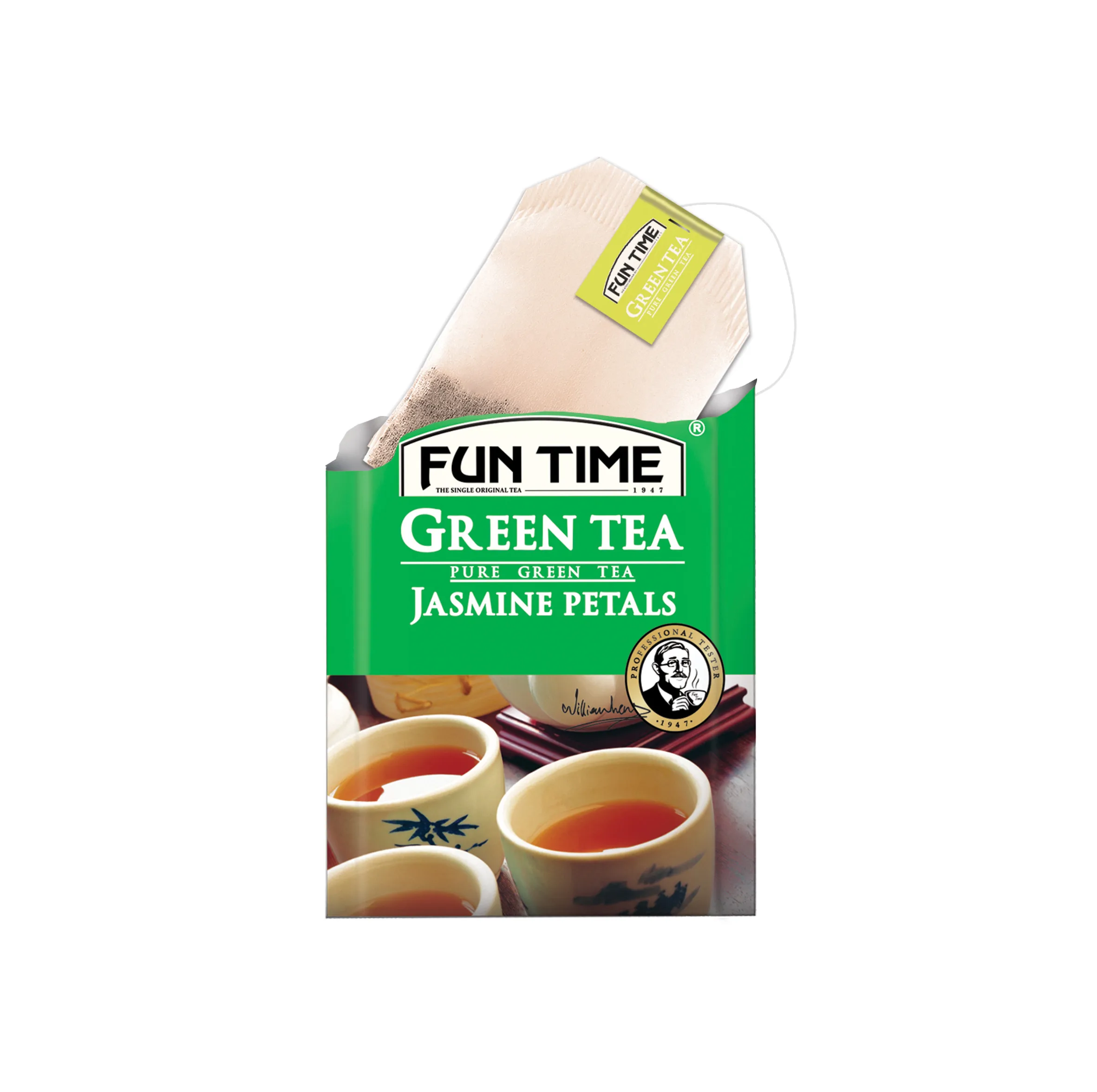 چای سبز کیسه ای گل یاس فان تایم بسته 100 عددی