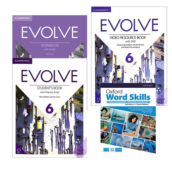 کتاب Evolve 6و Oxford Word Skills Advanced 2nd اثر جمعی از نویسندگان انتشارات دانشگاه کمبریج 4 جلدی