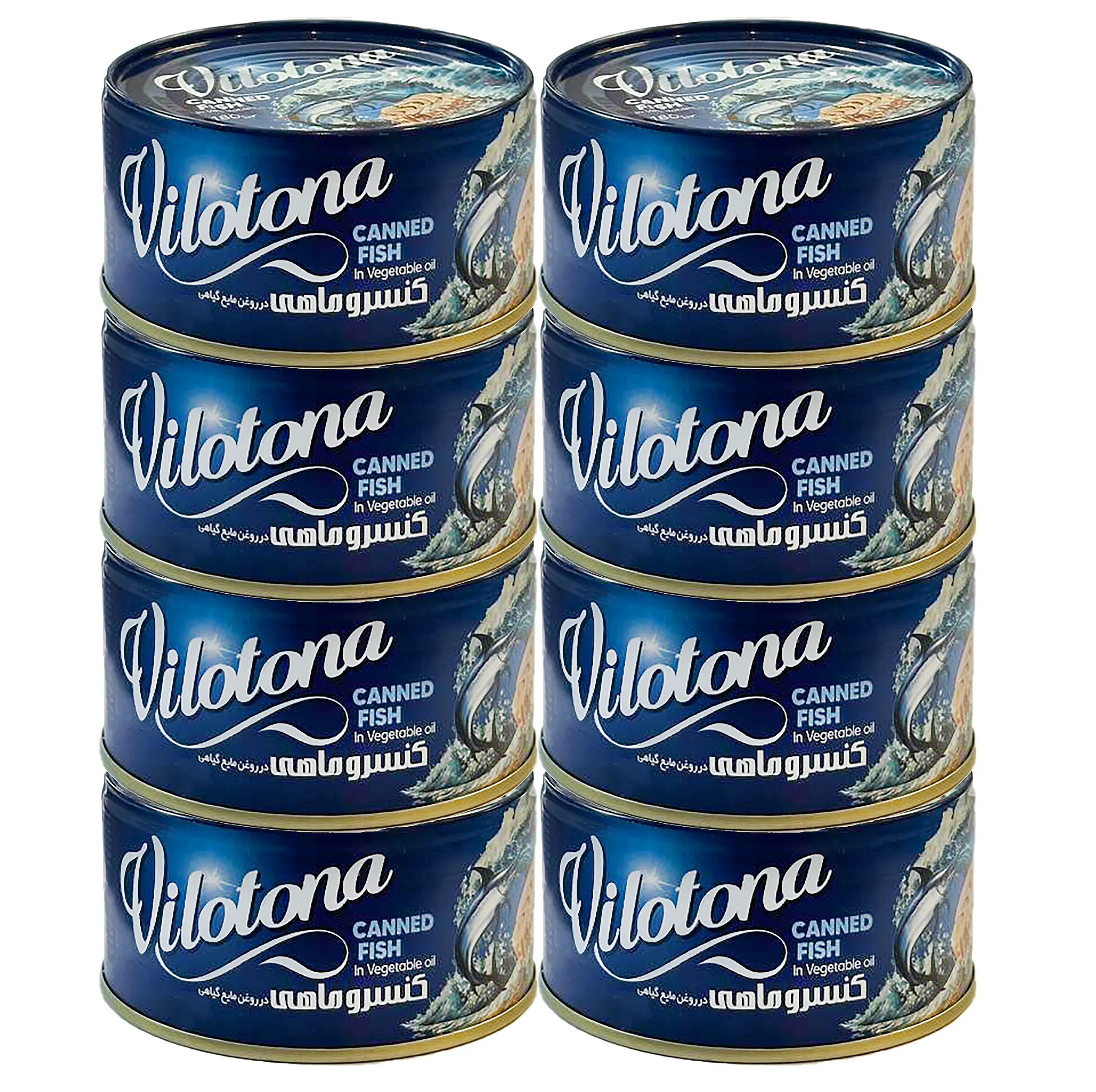 کنسرو ماهی مارلین در روغن گیاهی ویلورا - 180 گرم بسته 8 عددی