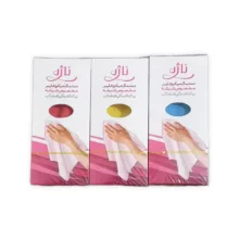 دستمال آشپزخانه ناژه مدل مخصوص شیشه میکروفایبر بسته 3 عددی