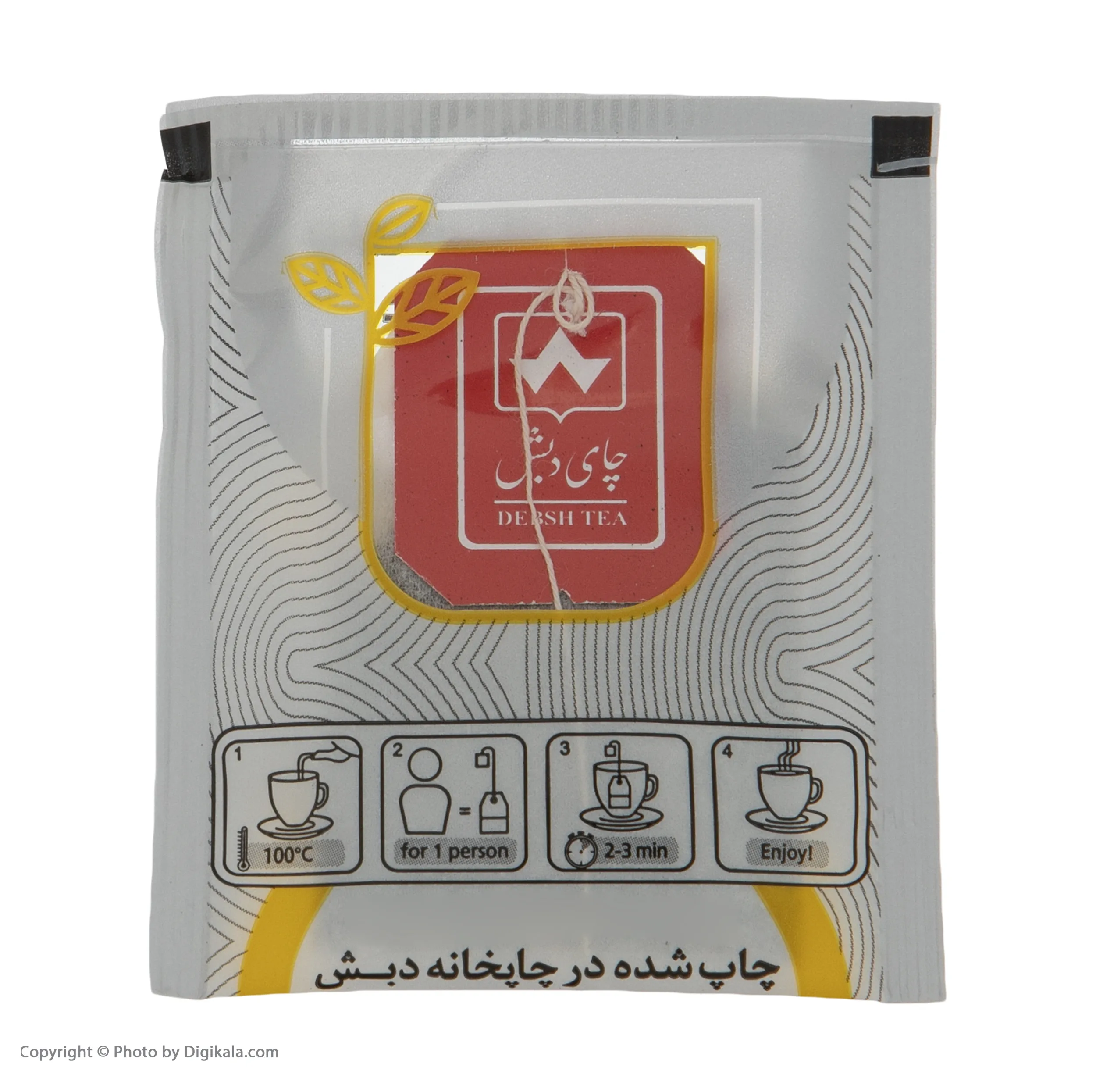 چای کیسه ای عطری خانواده چای دبش بسته 100 عددی