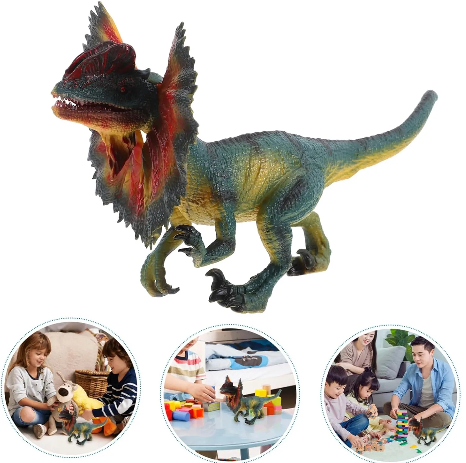 اکشن فیگور مدل دایناسور فک متحرک طرح Dilophosaurus