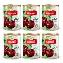 کمپوت آلبالو شهدین – 370 گرم بسته 6 عددی