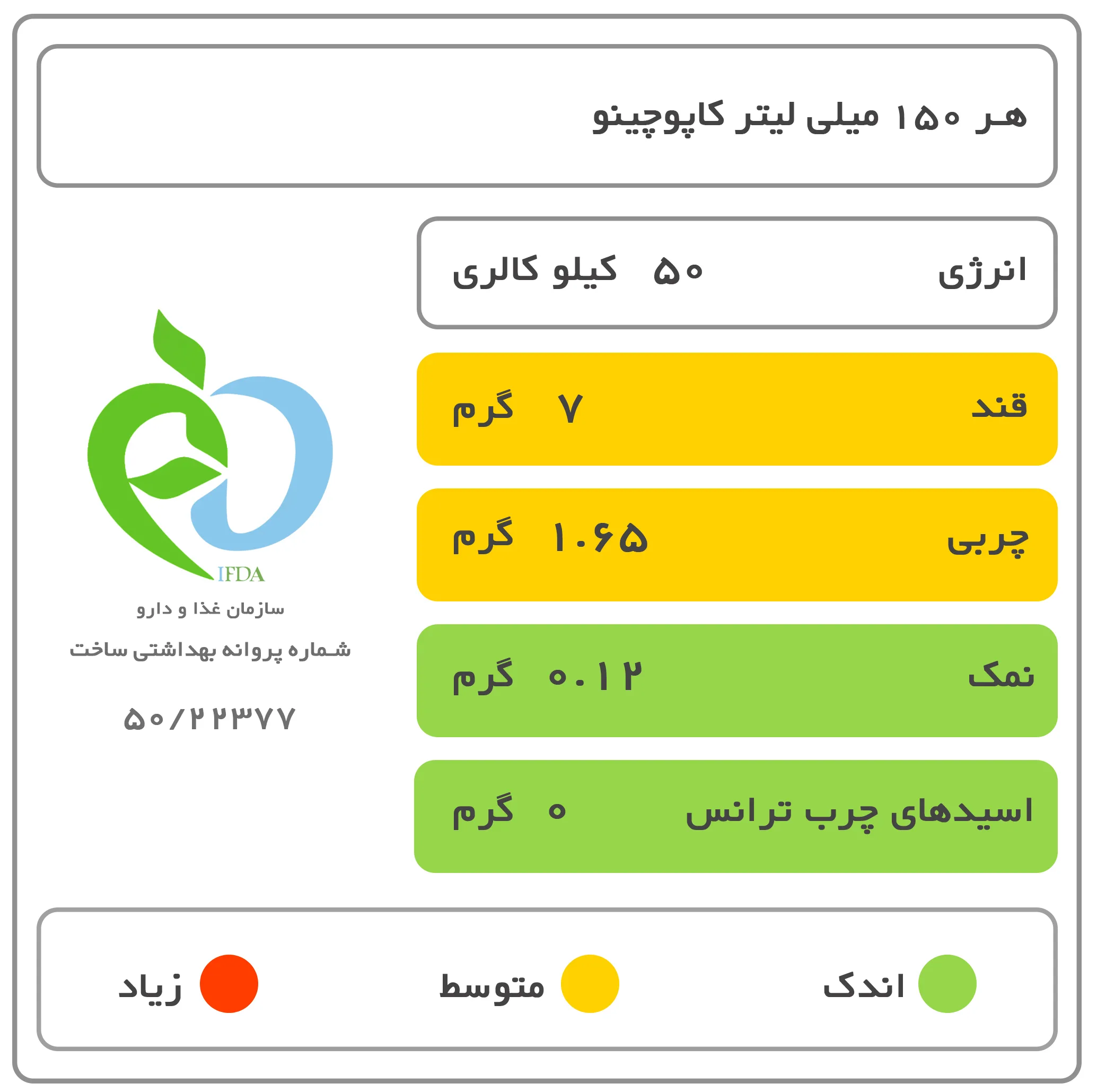 پودر کاپوچینو بدون شکر کلاسیک مولتی کافه - 15 گرم بسته 10 عددی