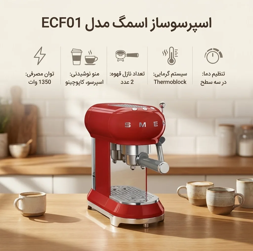 اسپرسوساز اسمگ مدل ECF01