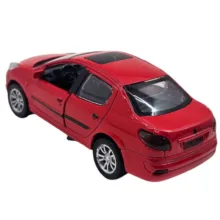 ماشین بازی ناب سل مدل پژو 207 فلزی موزیکال چراغدار عقب کش کد Peugeot 207 metallic musical with pull-back lights