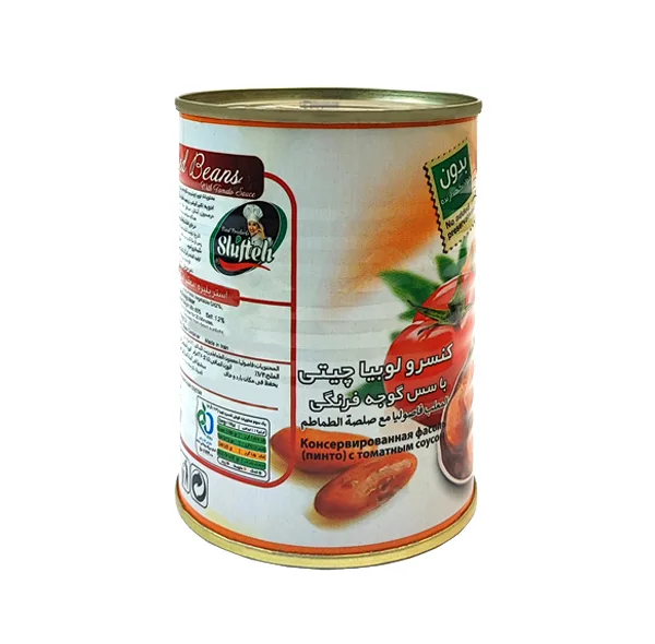 کنسرو لوبیا چیتی با سس گوجه فرنگی شیفته - 370 گرم بسته 6 عددی