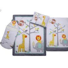 سرویس خواب کودک و نوزاد مدل شیرشاه مجموعه 5 عددی