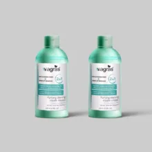 تونر پاک‌کننده صورت واگراس مدل G005 مناسب برای انواع پوست حجم 250میلی‌لیتر بسته 2 عددی