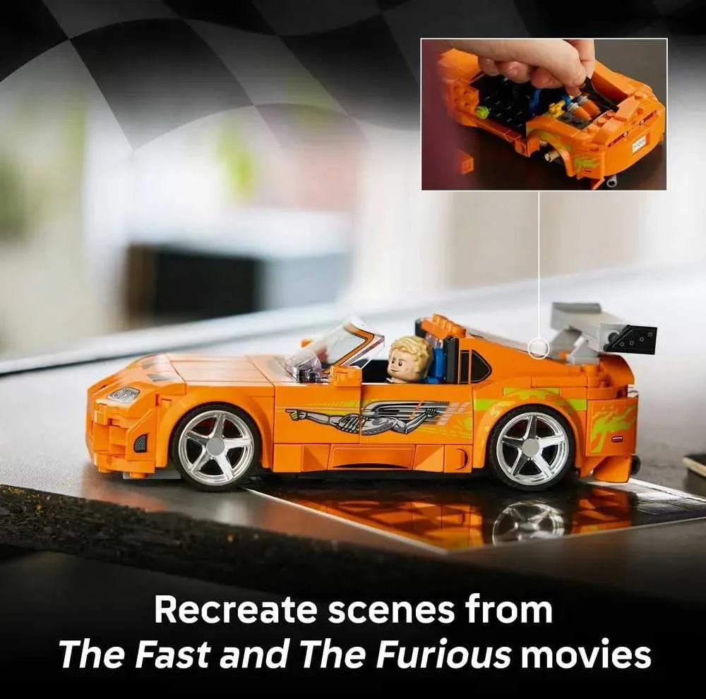 لگو 292 تکه سری اسپید مدل Fast & Furious Toyota Supra MK4 کد 77260